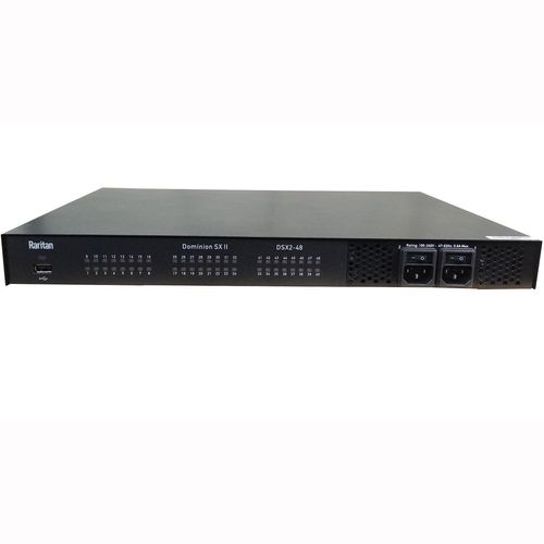 Raritan Dominion Sx Ii Dsx2-48 Device Server - Twisted Pair - 2 X Network (rj-45) X Usb - 48 X Serial Port - 10/100/1000base-t - Gigabit Ethernet - Management Port - Rack-mountable