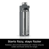 Ninja Thirsti 24oz Travel Bottle for Sparkling Drinks, Fizzier Longer, Leak Proof, 24 Hours Cold, Dishwasher Safe, Insulated Tumbler, Gray, DW2401CMT (Canadian Version) Gray 3.48 in L x 3.19 in W x 10 in H