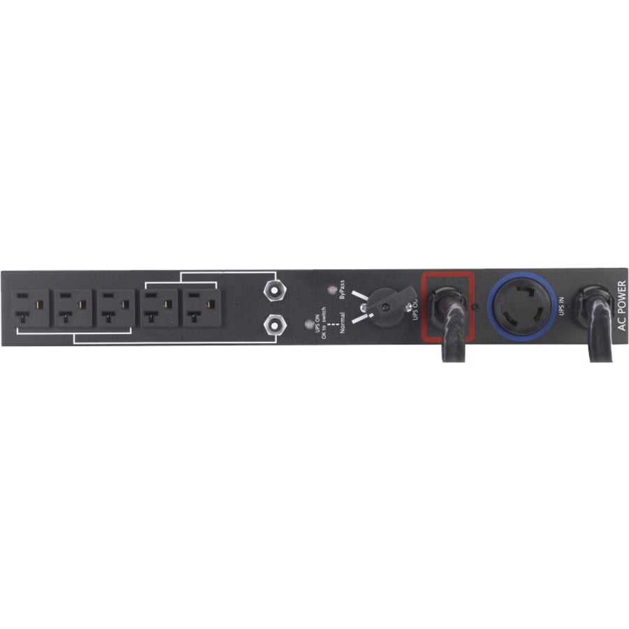 Eaton Basic Rack PDU HotSwap MBP 2.88 kW max 110-125V 24A Single-Phase PDU - Basic - NEMA L5-30P - 5 x NEMA 5-20R - 120 V AC - 2U - Horizontal - Rack-mountable - Hot-swappable