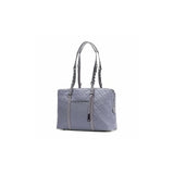 Francine Collection No. 5 Classic Gray Quilted Nylon Laptop Tote (FFTGYNO5)