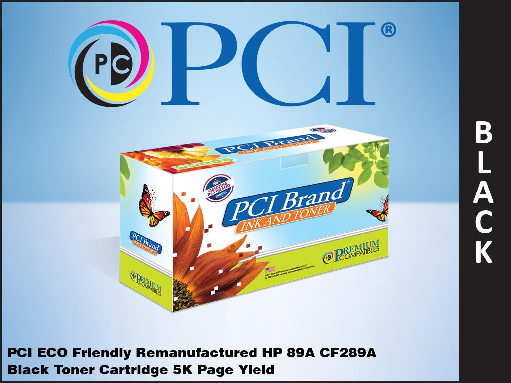 PCI Brand Reman HP 89A CF289A Black Toner for M507N, M507X, M507DN, MFP M528F, M528DN, M528C, M528Z