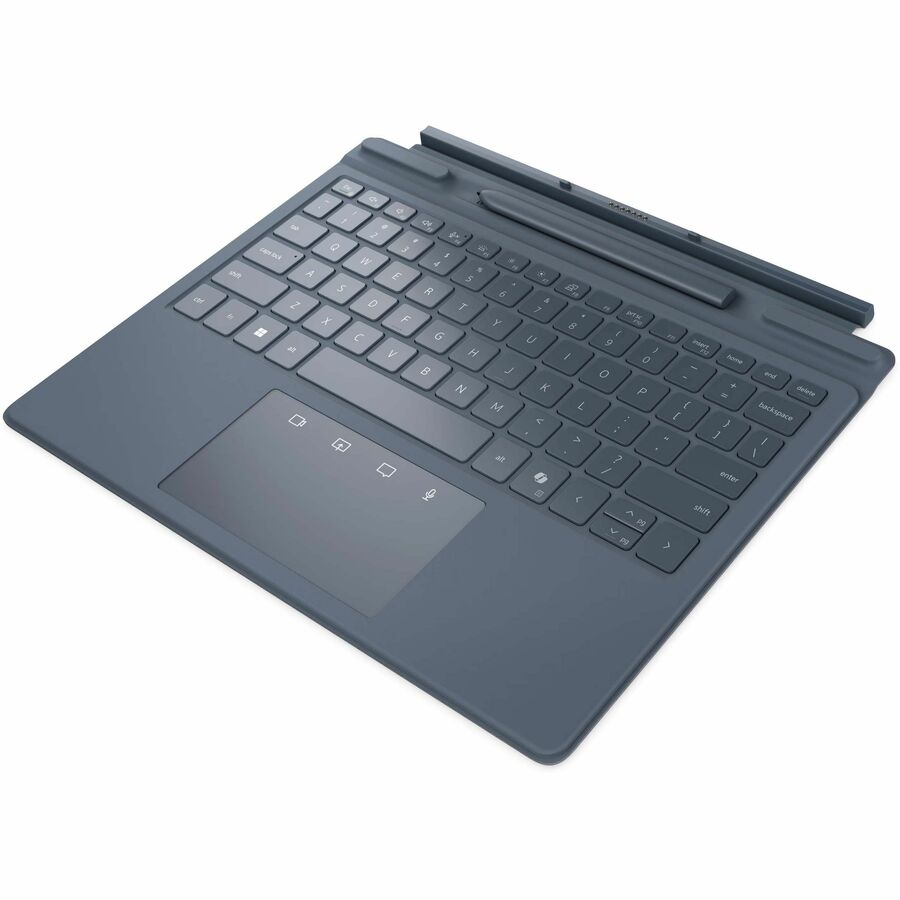 Dell Collaboration Keyboard - Pogo Pin Interface CoPilot Hot Key(s) - French (Canada) - Tablet, Stylus - TouchPad, ClickPad - Aluminium - Membrane/Scissor Keyswitch