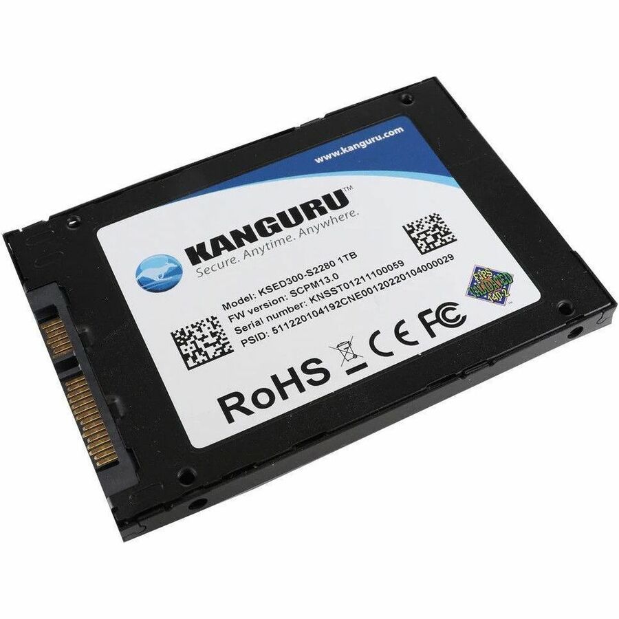 Kanguru 1TB 2.5" SATA Hardware Encrypted Solid State Drive KSED300SATA1T