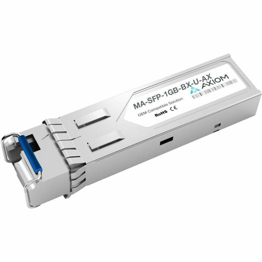 Axiom 1000BASE-BX-U SFP Transceiver for Meraki - MA-SFP-1GB-BX-U (Upstream) - For Data Networking, Optical Network - 1 x LC 1000Base-BX-U Network - Optical Fiber - Single-mode - Gigabit Ethernet - 1000Base-BX-U10 km Maximum Distance