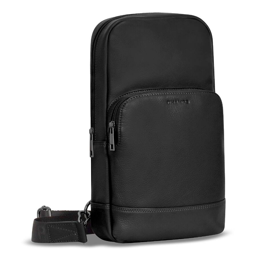 Champs - Onyx Collection Leather Sling Bag - Black