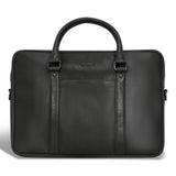 Champs Onyx / Leather Slim Briefcase OB-411-BLACK