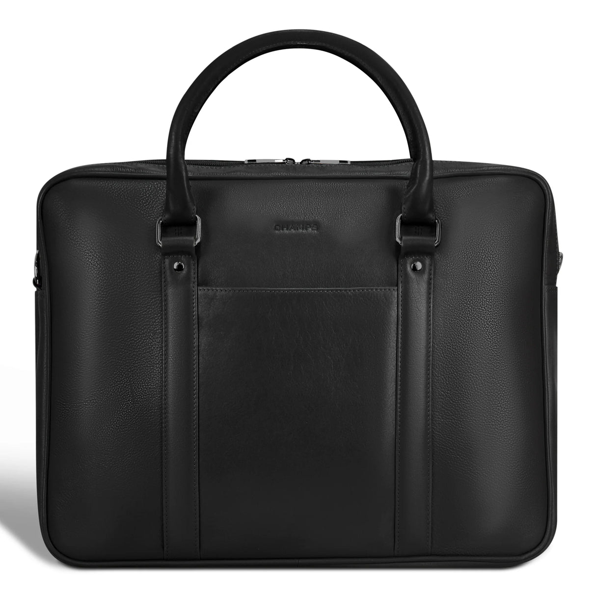 Champs Onyx / Leather Briefcase OB-412-BLACK