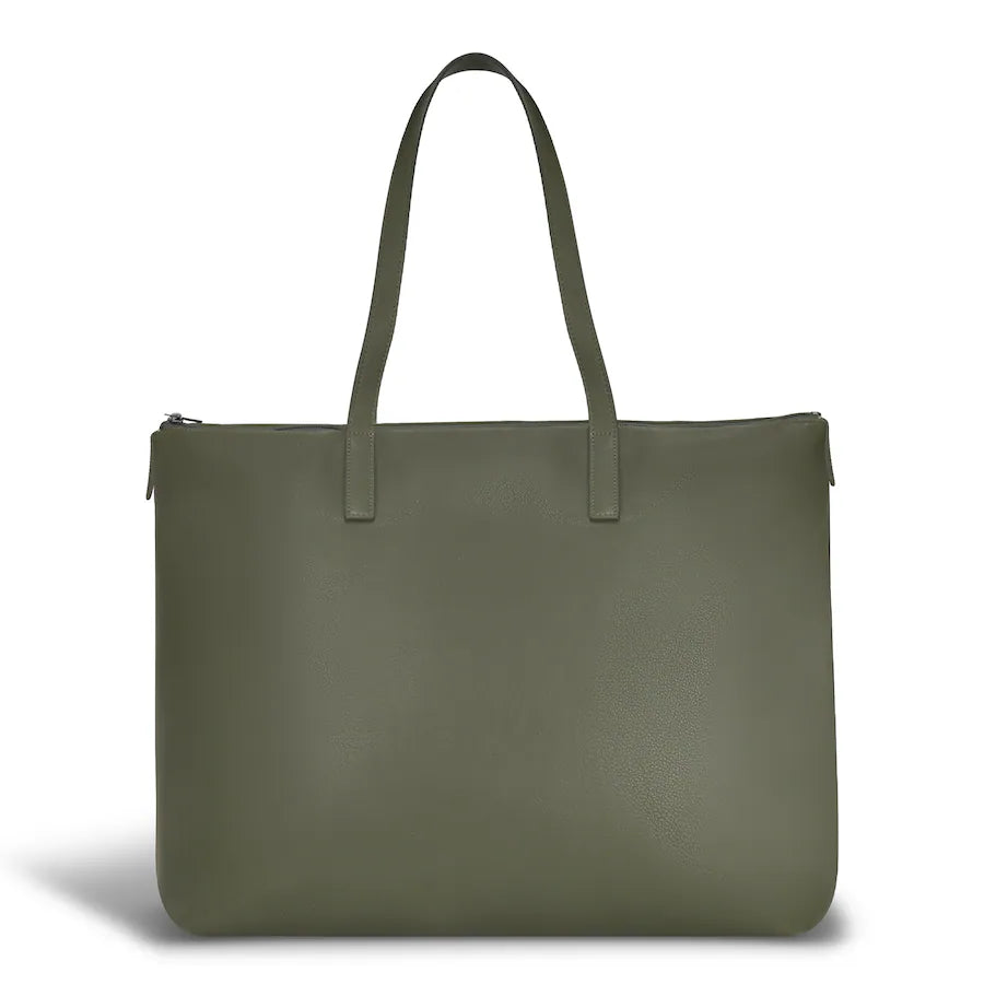 Champs Onyx / Leather Business Tote - Khaki