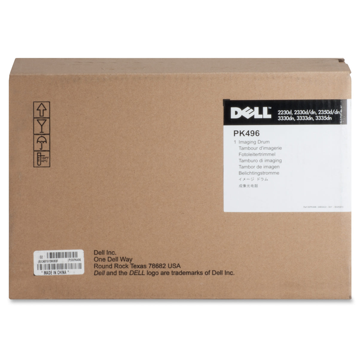 Dell Imaging Drum Cartridge, F/2330, 30, 000 Page Yield, BK