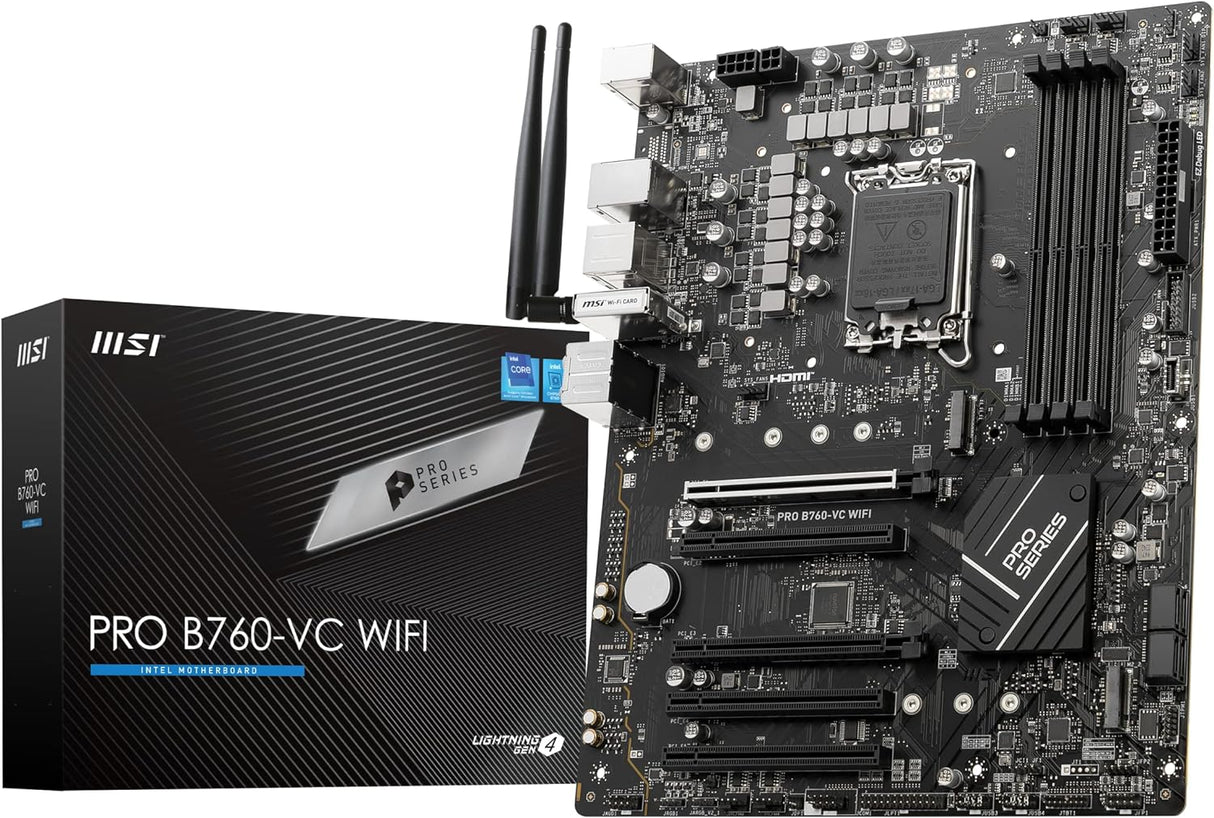 MSI PRO B760-VC WIFI GEN5 BULK LGA 1700 ATX Motherboard