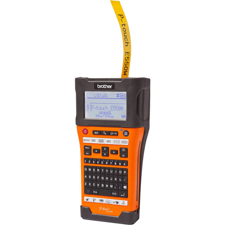 Brother Industrial Handheld Wireless Labeller - Thermal Transfer - 1.18 in/s Mono - 180 x 360 dpi - Label, Tape0.14" , 0.94" , 0.24" , 0.35" , 0.47" , 0.71" - LCD Screen - Battery, Power Adapter - 6 Batteries Supported - AA - Alkaline - Battery Included