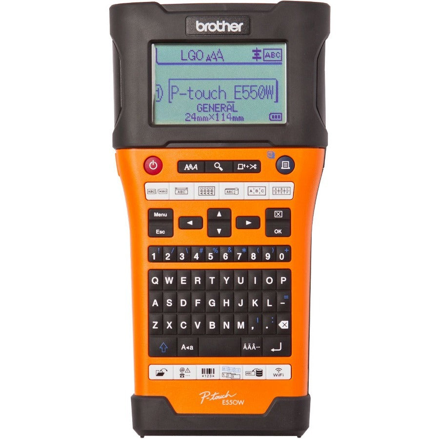 Brother Industrial Handheld Wireless Labeller - Thermal Transfer - 1.18 in/s Mono - 180 x 360 dpi - Label, Tape0.14" , 0.94" , 0.24" , 0.35" , 0.47" , 0.71" - LCD Screen - Battery, Power Adapter - 6 Batteries Supported - AA - Alkaline - Battery Included