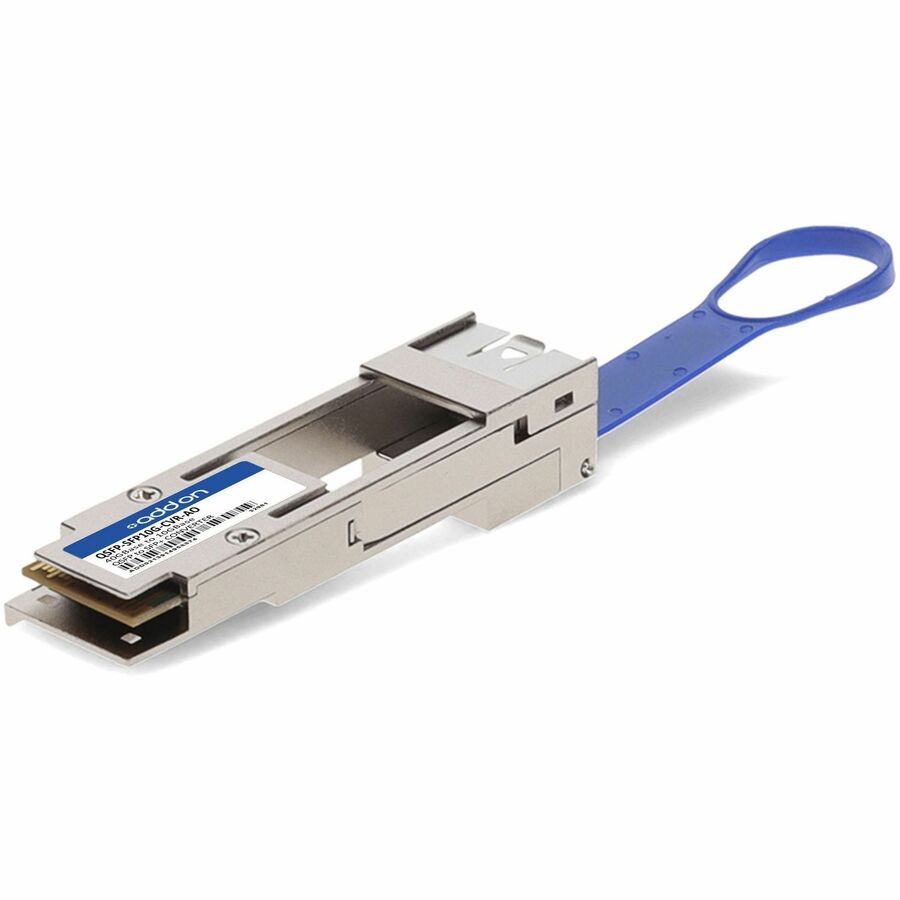 AddOn MSA and TAA 10GBase-Converter QSFP+ Transceiver (QSFP+ to SFP+ Converter) - For Optical Network, Data Networking - 1 x 10GBase-X Network - Optical Fiber10 Gigabit Ethernet - 10GBase-X - 1 - TAA Compliant