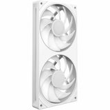 NZXT F240 RGB CORE - 9.45" Maximum Fan Diameter - 2 x Fan(s) - 561.9 gal/min Maximum Airflow - 2400 rpm - Fluid Dynamic Bearing - 4-pin PWM, 8-pin - RGB LED - White - PCBs (Polychlorinated Biphenyls), Plastic, Rubber - Retail - Motherboard