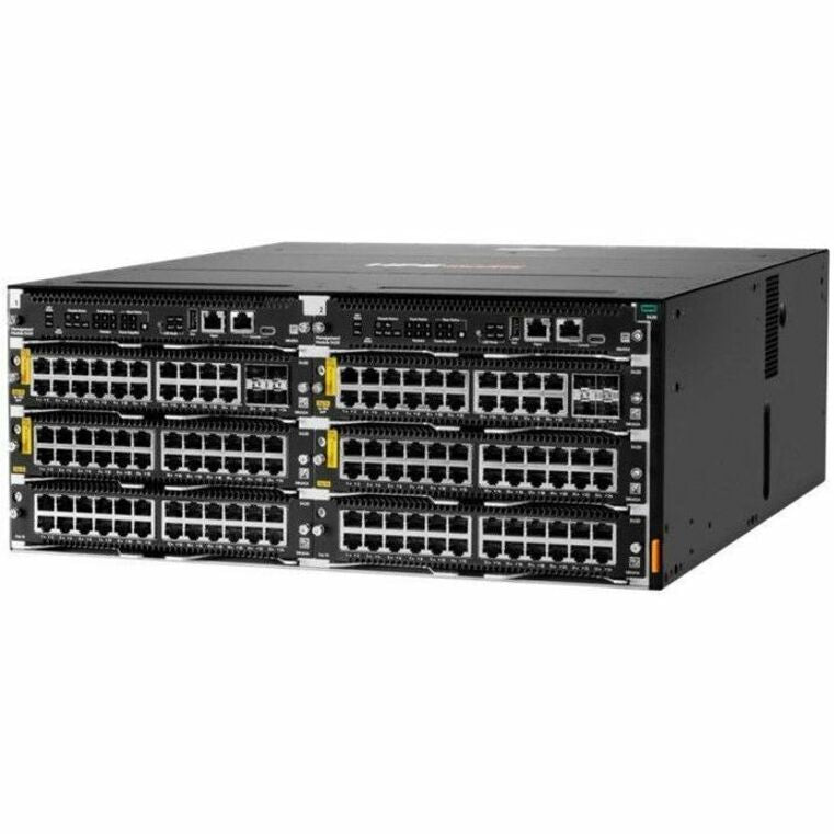 HPE Aruba CX 5420 Switch Chassis - 20 Ports - Manageable - Gigabit Ethernet, 10 Gigabit Ethernet - 1000Base-T, 10GBase-LRM - 3 Layer Supported - Modular - 1600 W Power Consumption - Optical Fiber, Twisted Pair - PoE Ports - 4U - Rack-mountable