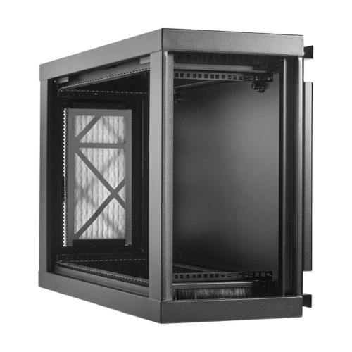 Tripp Lite Eaton Series SmartRack Wall-Mount Mini Rack Enclosure 6U Low-Profile Side-Mount Black