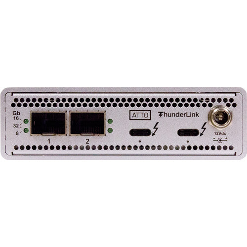 ATTO 40Gb/s Thunderbolt 3 (2-Port) to 32Gb/s FC (2-Port) (Includes SFPs)