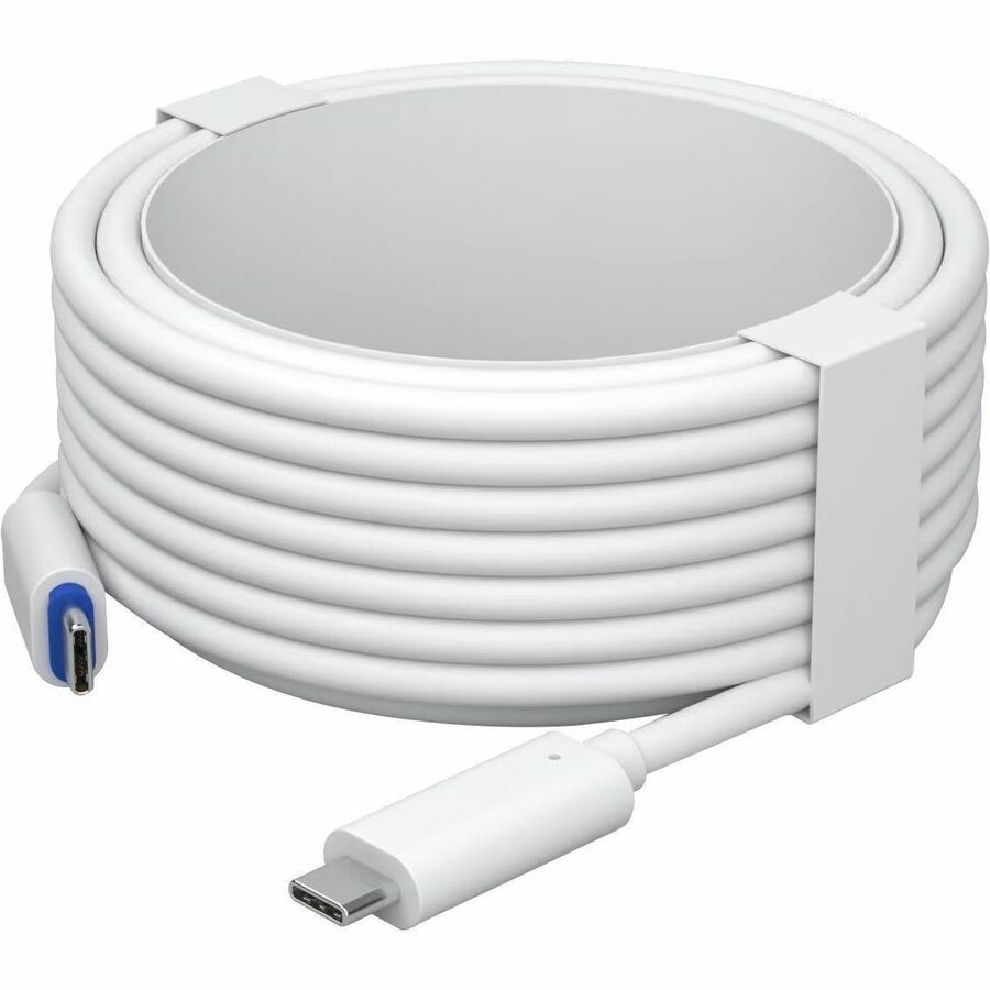 Ubiquiti G4 Doorbell Professional PoE-to-USB Cable - 22.97 ft USB-C Data Transfer Cable for Doorbell, PoE Adapter - First End: 1 x USB Type C - Male - Second End: 1 x USB Type C - Male - Shielding - VW-1 - 30 AWG - White