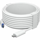 Ubiquiti G4 Doorbell Professional PoE-to-USB Cable - 22.97 ft USB-C Data Transfer Cable for Doorbell, PoE Adapter - First End: 1 x USB Type C - Male - Second End: 1 x USB Type C - Male - Shielding - VW-1 - 30 AWG - White