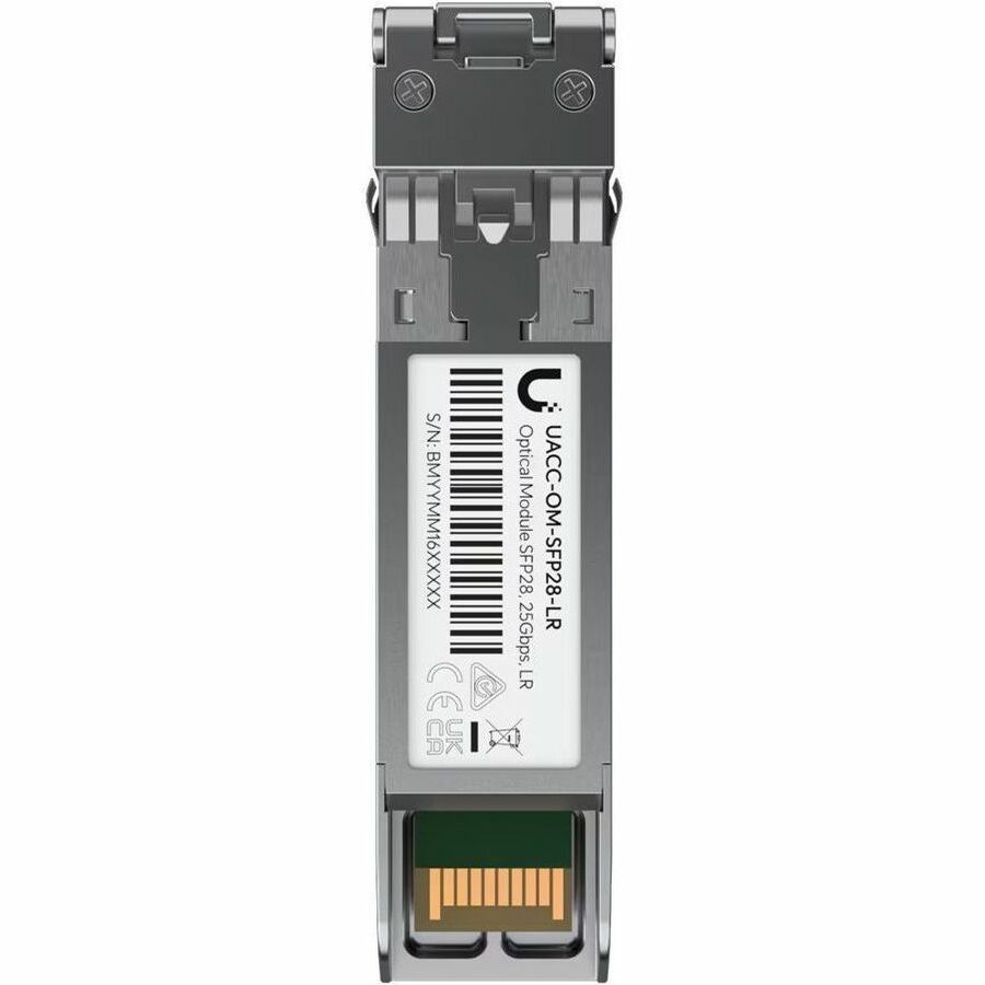 Ubiquiti 25 Gbps Single-Mode Optical Module - For Optical Network, Data Networking - 1 x LC Duplex 25GBase-LR Network* - Optical Fiber - Single-mode - 25 Gigabit Ethernet - 25GBase-LR - 25 Gbit/s - 10 km Maximum Distance