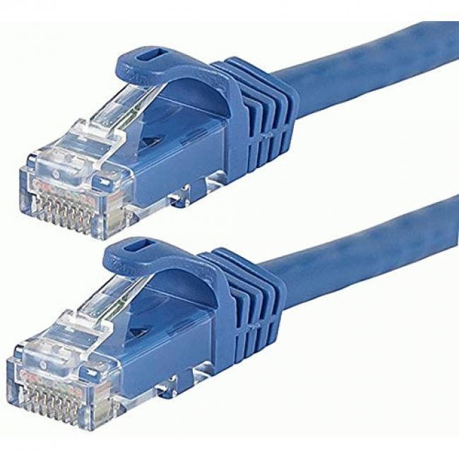 Monoprice Cat6 Ethernet Patch Cable - 7 Feet - Blue (12-Pack) Snagless RJ45, 550MHz, UTP, Pure Bare Copper Wire, 24AWG - FLEXboot Series