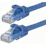Monoprice Cat6 Ethernet Patch Cable - 7 Feet - Blue (12-Pack) Snagless RJ45, 550MHz, UTP, Pure Bare Copper Wire, 24AWG - FLEXboot Series