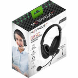 Morpheus 360 Basic Multimedia Stereo Headset - Adjustable Microphone - Lightweight Comfortable Design - Soft Eco Leather Ear Cushions - Over Ear - Black - HS3000S