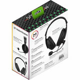 Morpheus 360 Basic Multimedia Stereo Headset - Adjustable Microphone - Lightweight Comfortable Design - Soft Eco Leather Ear Cushions - Over Ear - Black - HS3000S
