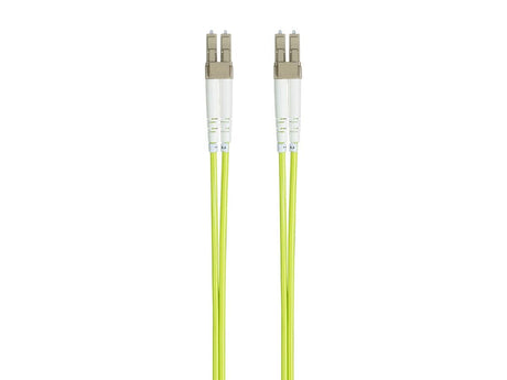 Monoprice Fiber Optic Cable - Green - 5 Meter | OM5, LC/UPC-LC/UPC, Multi Mode Duplex, (50/125 Type) - Entegrade Series
