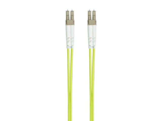 Monoprice Fiber Optic Cable - Green - 5 Meter | OM5, LC/UPC-LC/UPC, Multi Mode Duplex, (50/125 Type) - Entegrade Series