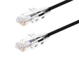 Monoprice Cat6 Ethernet Patch Cable - 5 feet - Black | Snagless RJ45 Stranded 550MHz UTP CMR Riser Rated Pure Bare Copper Wire 28AWG - SlimRun Series