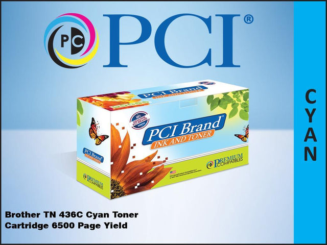 PCI - PCI BROTHER TN-436C CYAN TONER CTG.