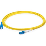 Addon 1M Lc (Male) To Sc (Male) Yellow Os2 Simplex Fiber Ofnr (Riser-Rated) Patch Cable