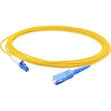 Addon 1M Lc (Male) To Sc (Male) Yellow Os2 Simplex Fiber Ofnr (Riser-Rated) Patch Cable