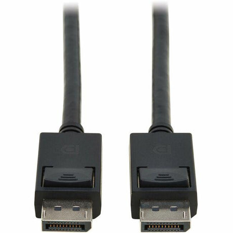 Tripp Lite series DisplayPort 2.1 Cable with Latching Connectors M/M 8K 60 Hz 40 Gbps HDR HBR3 MST 4:4:4 HDCP 2.2 Black 6 ft. 1.8 m P5800068K62