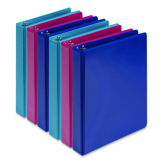 Samsill Ring Binder MP28609 Economy 1 6 Pack Assorted Colors