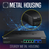 TRENDnet TPE-BG5062, 6-Port 2.5G GaN Power PoE++ Switch with 10G SFP+ Ports (240W)