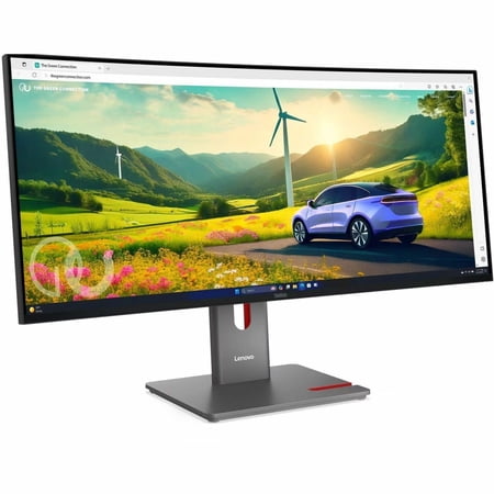 Lenovo ThinkVision P34WD-40 34 Class UWQHD Curved Screen LED Monitor - 21:9 - Eclipse Black - 34 Viewable - In-plane Switching (IPS) Black Technology - WLED Backlight - 3440 X 1440 - 1.07 Billion
