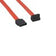 Rocstor Y10c862-rd Premium 12in (30cm) Sata To Right Angle 90 Degrees Sata Cable - Sata 3.0 6gbps B