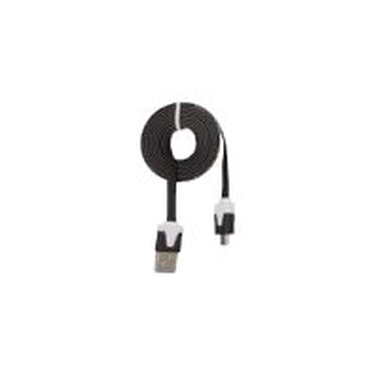 Urban Factory CBL85UF Flat Micro USB Cable - USB For Tablet Smartphone - 3.28 Ft - 1 X Type A Male USB - 1 X Micro USB - Black