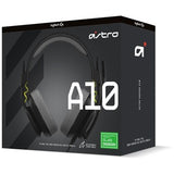 Astro gaming Logitech Astro A10 Headset - Stereo - Mini-phone (3.5mm) - Wired - 32 Ohm - 20 Hz - 20 kHz - Over-the-ear - Binaural - Ear-cup - Uni-directional Microphone - Black