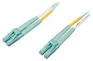 Tripp Lite 10-Ft Fiber Optic Lc/Lc Duplex Patch Cable, Aqua N820-03M-Om4