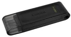 Kingston DataTraveler 70 64GB Portable and Lightweight USB-C flashdrive with USB 3.2 Gen 1 speeds (DT70/64GBCR)