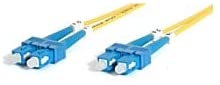 StarTech.com 2m Fiber Optic Cable - Single-Mode Duplex 9/125 - LSZH - SC/SC - OS1 - SC to SC Fiber Patch Cable - SC Male - SC Male - 6.56ft - Yellow