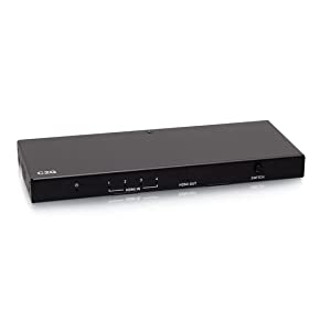 C2g/ cables to go C2G 4-Port HDMI Switch - 4K 60Hz - Ideal for Switching between Blu-ray players, gaming consoles, digital cable or satellite boxes and A/V receivers