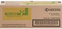 Kyocera 1T02KTAUS0 Model TK-582Y Yellow Toner Kit for Ecosys C5150DN/P6021CDN, Genuine Kyocera, Up To 2800 Pages
