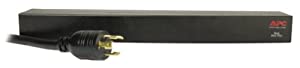 APC Rack Mount PDU, Basic 208V/30A, (4) Outlets, 1U Horizontal Rackmount (AP9570) Basic 30A Horizontal