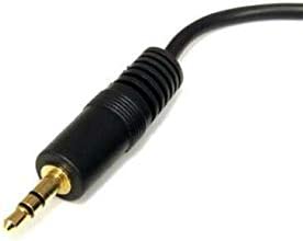StarTech.com 6 ft. (1.8 m) 3.5mm Audio Cable - 3.5mm Audio Cable - Gold Plated Connectors - Male/Male - Aux Cable (MU6MM) Black 6 ft Standard Audio Cable