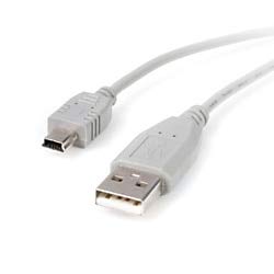 StarTech.com Mini USB 2.0 Cable - 4 pin USB Type A (M) - 5 pin Mini-USB Type B (M) - (USB/Hi-SPE