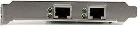 StarTech.com Dual Port PCIe Network Card - Low Profile - RJ45 Port - Realtek RTL8111H Chipset - Ethernet Network Card - Dual Port Gigabit NIC (ST1000SPEXD4)